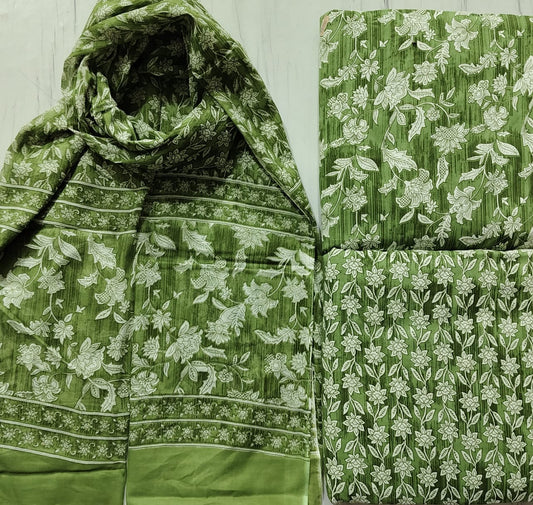 Olive Garden Floral Pure Cotton Suit Set