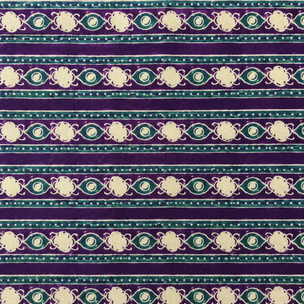 Purple Rangoli Cotton Running Fabric