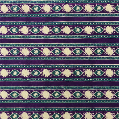 Purple Rangoli Cotton Running Fabric
