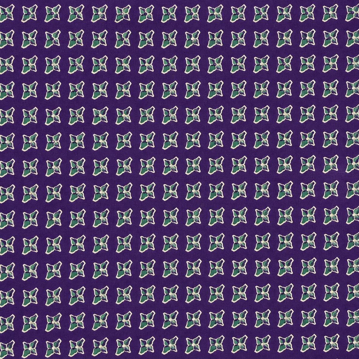 Purple Saaz Cotton Running Fabric