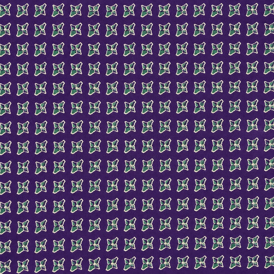 Purple Saaz Cotton Running Fabric