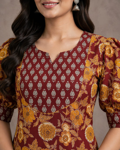 Rajwada Cotton Kurta Palazzo Set