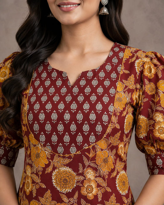 Rajwada Cotton Kurta Palazzo Set