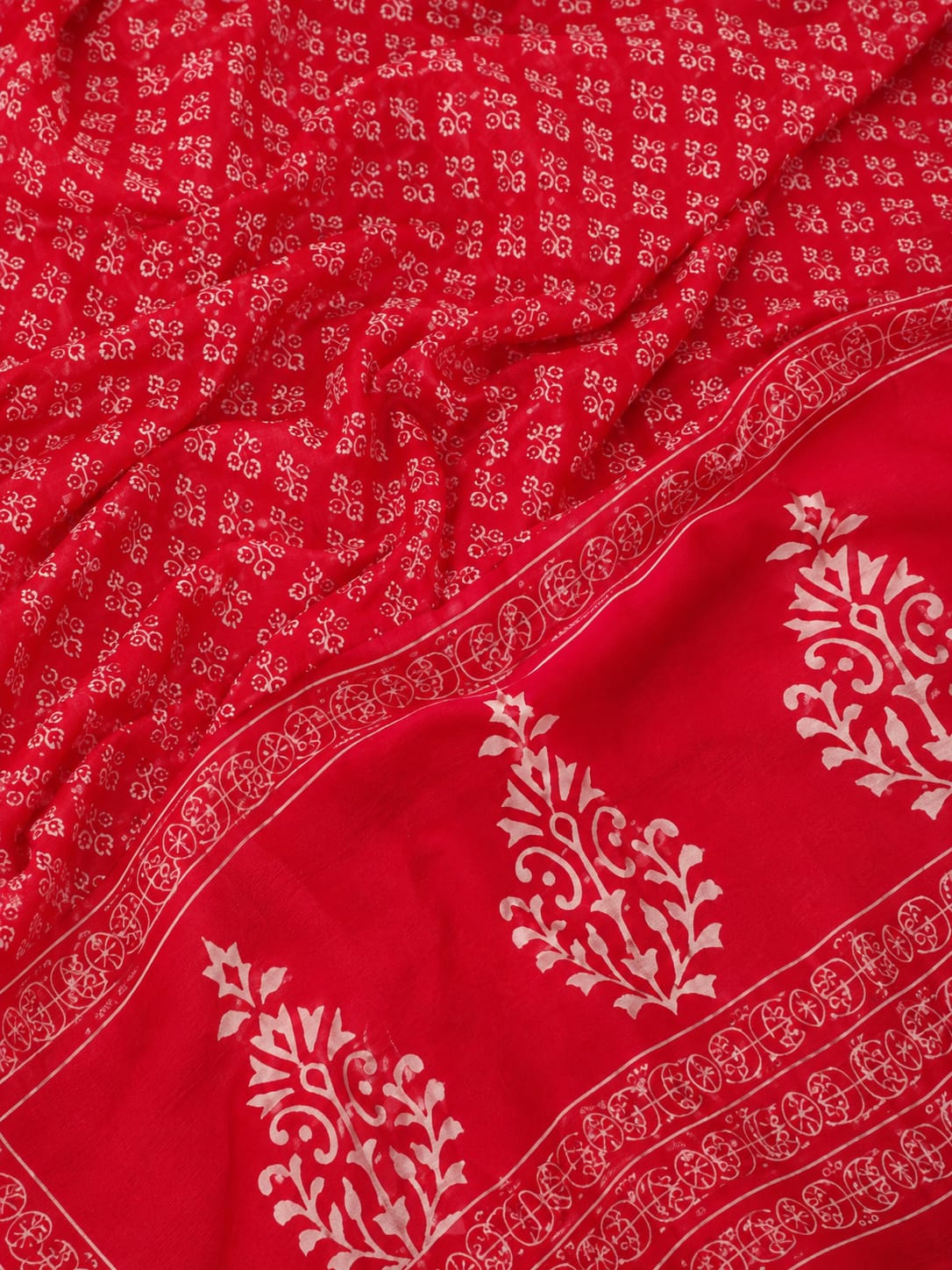 Rajwada Bagru Cotton Saree