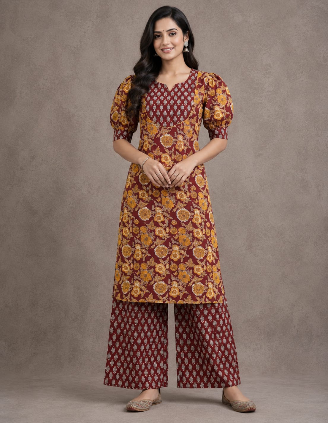 Rajwada Cotton Kurta Palazzo Set