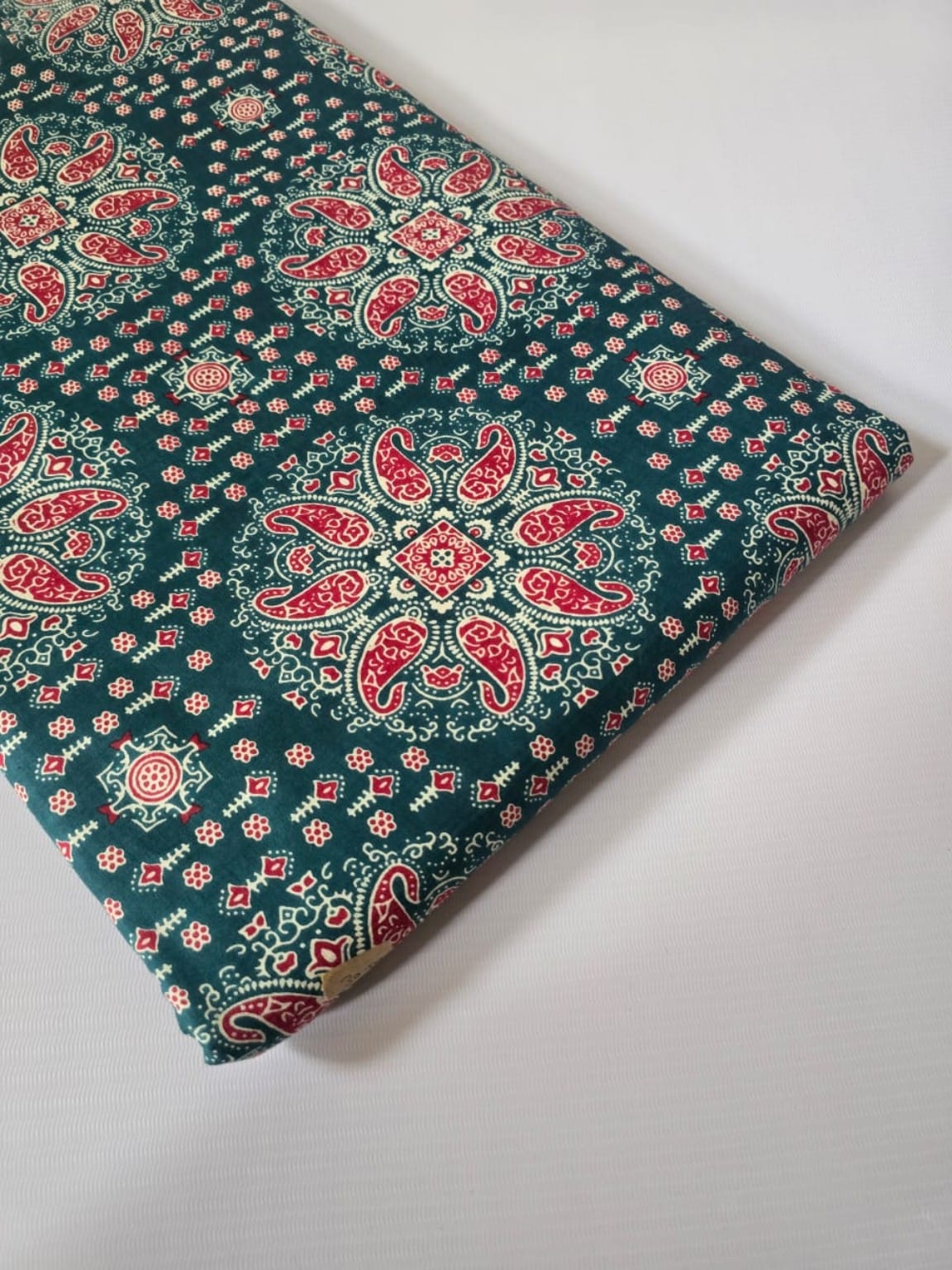 Rangrez Paisley Cotton Running Fabric