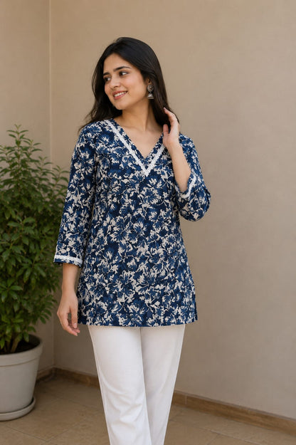 Roohani Cotton Short Kurti