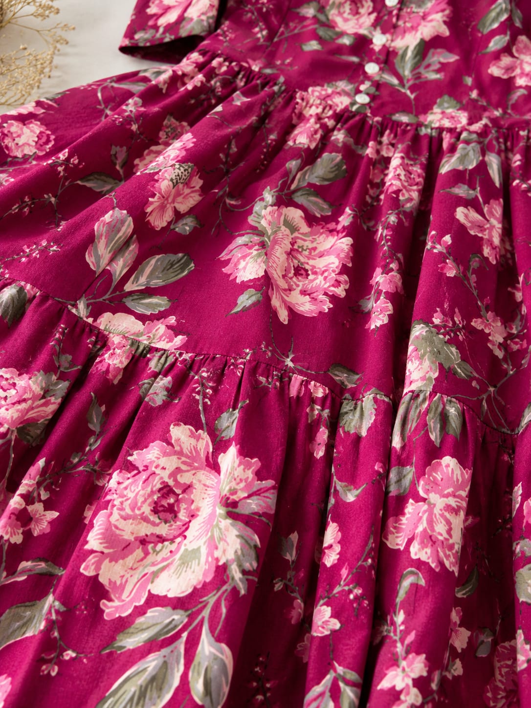 Rosé Bloom Floral Maxi Dress