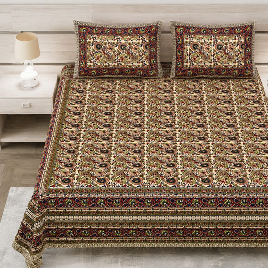Royal Sanganeri Heritage Pure Cotton Bedsheet