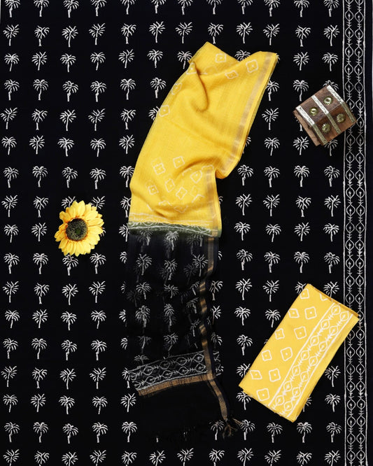 Sunlit Palm Kota Doriya Dupatta Suit Set