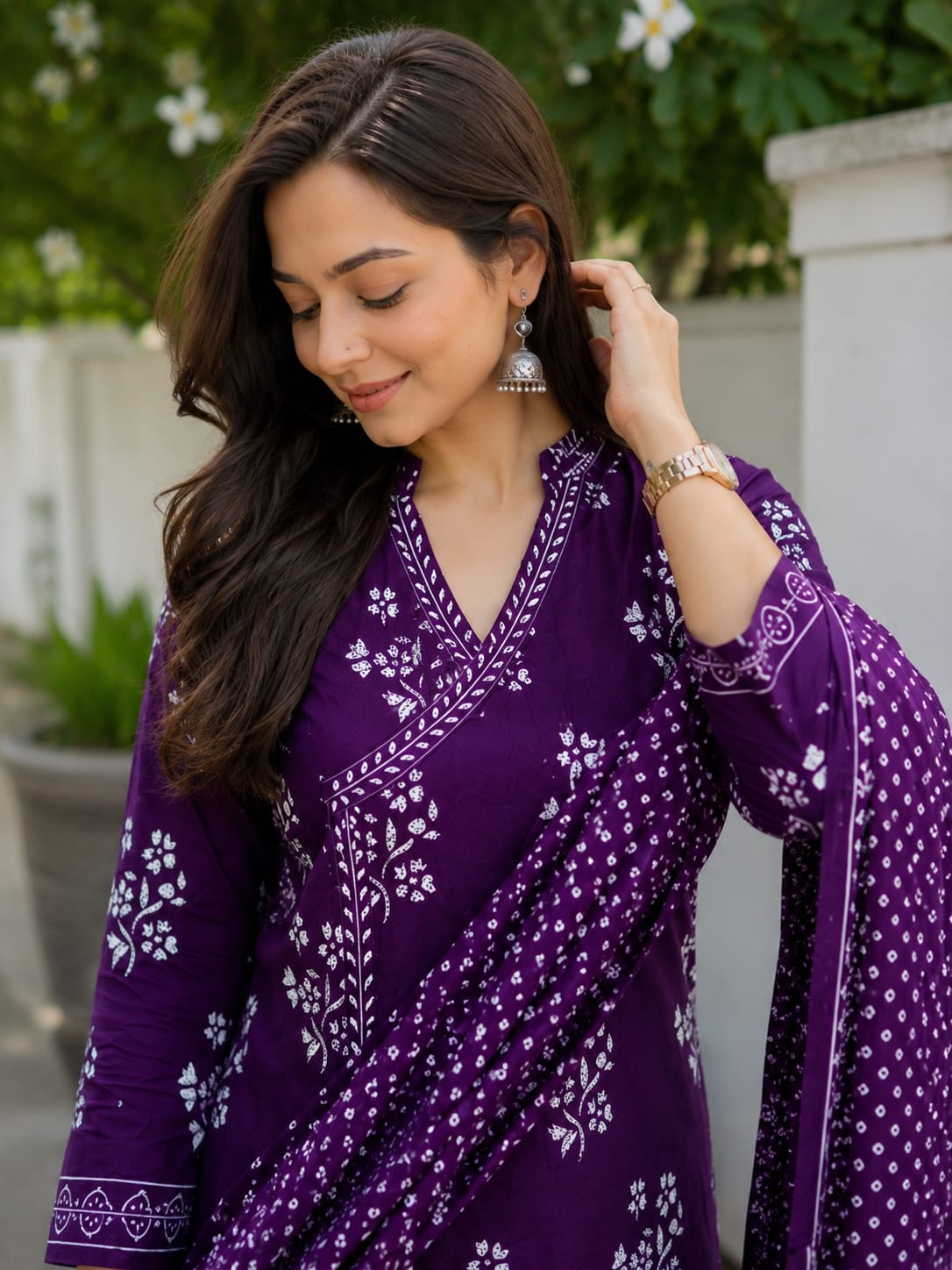 Rajsi Khata Cotton Suit Set