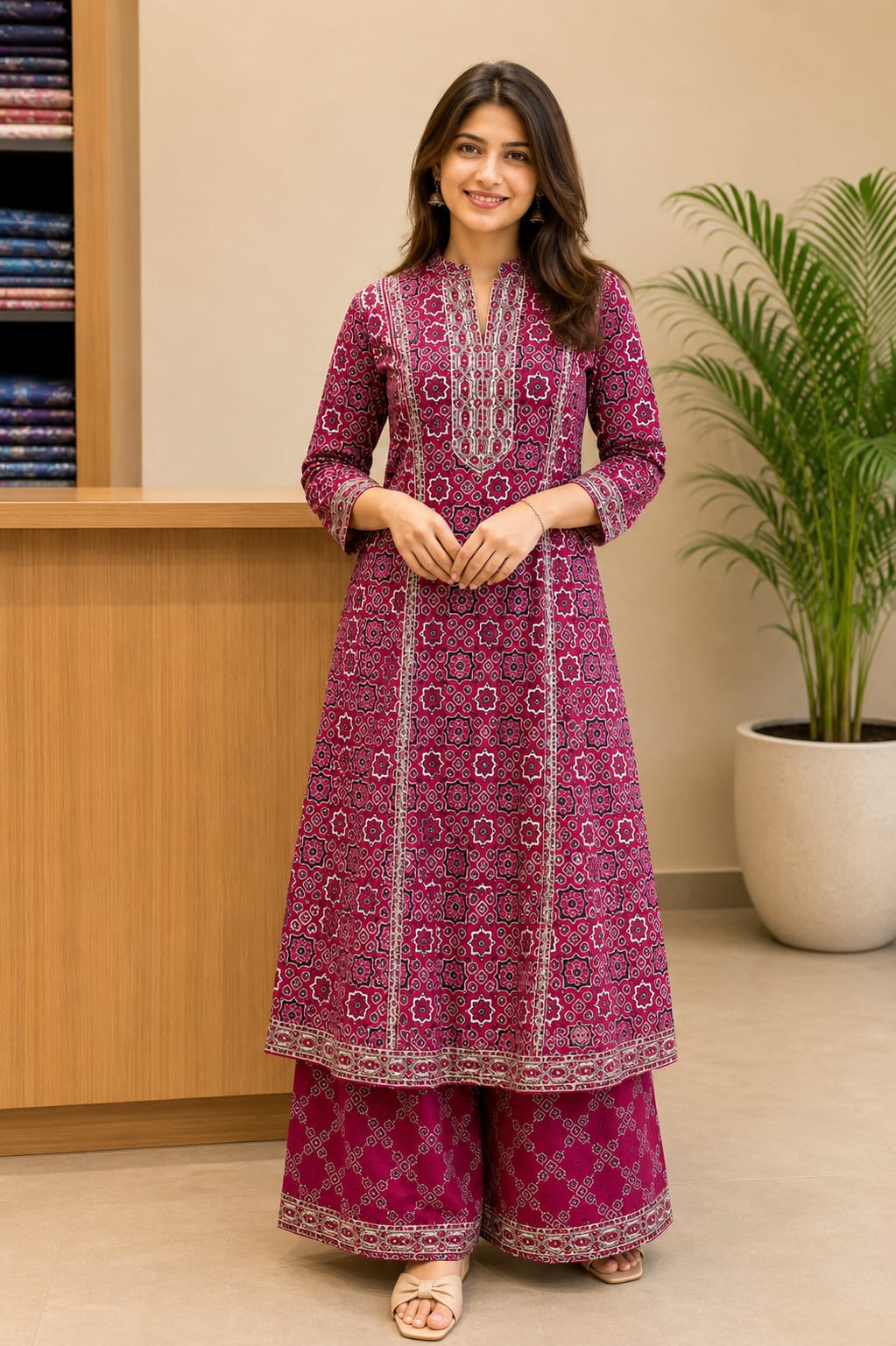 Gulnaar Pure Cotton Suit Set