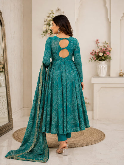Aafreen Bandhani Cotton Suit Set