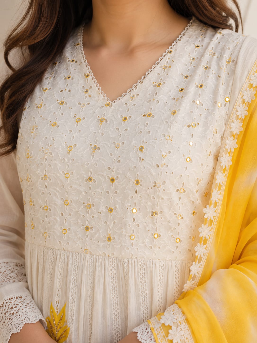 Sunehri Bloom Shifly Cotton Suit Set