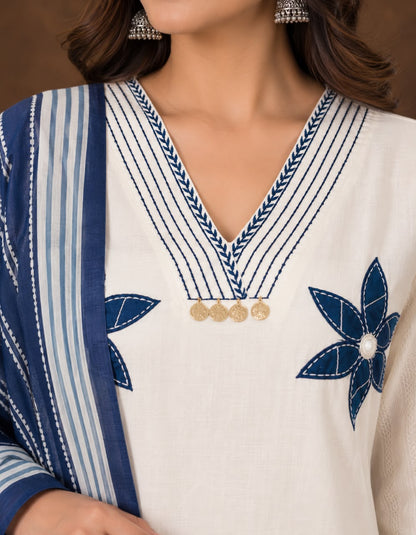 Zarisha Handwork Cotton Suit Set